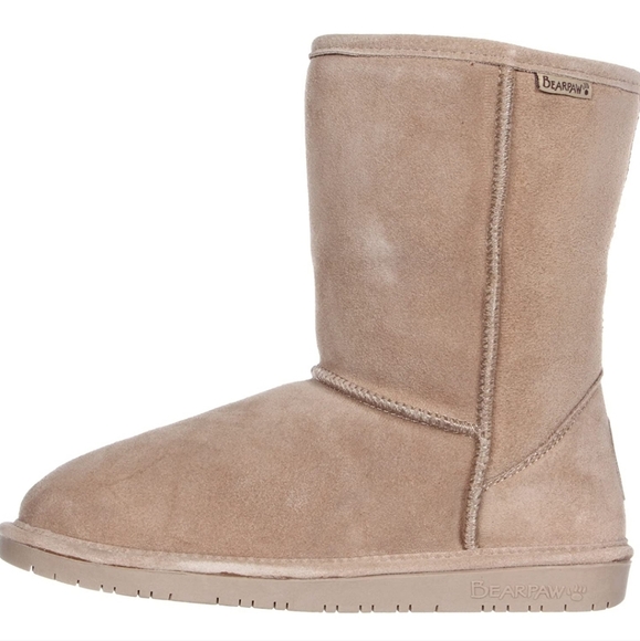 BearPaw Emma Short Claaisx Winter Slip On Boors Size 9 - Picture 3 of 5